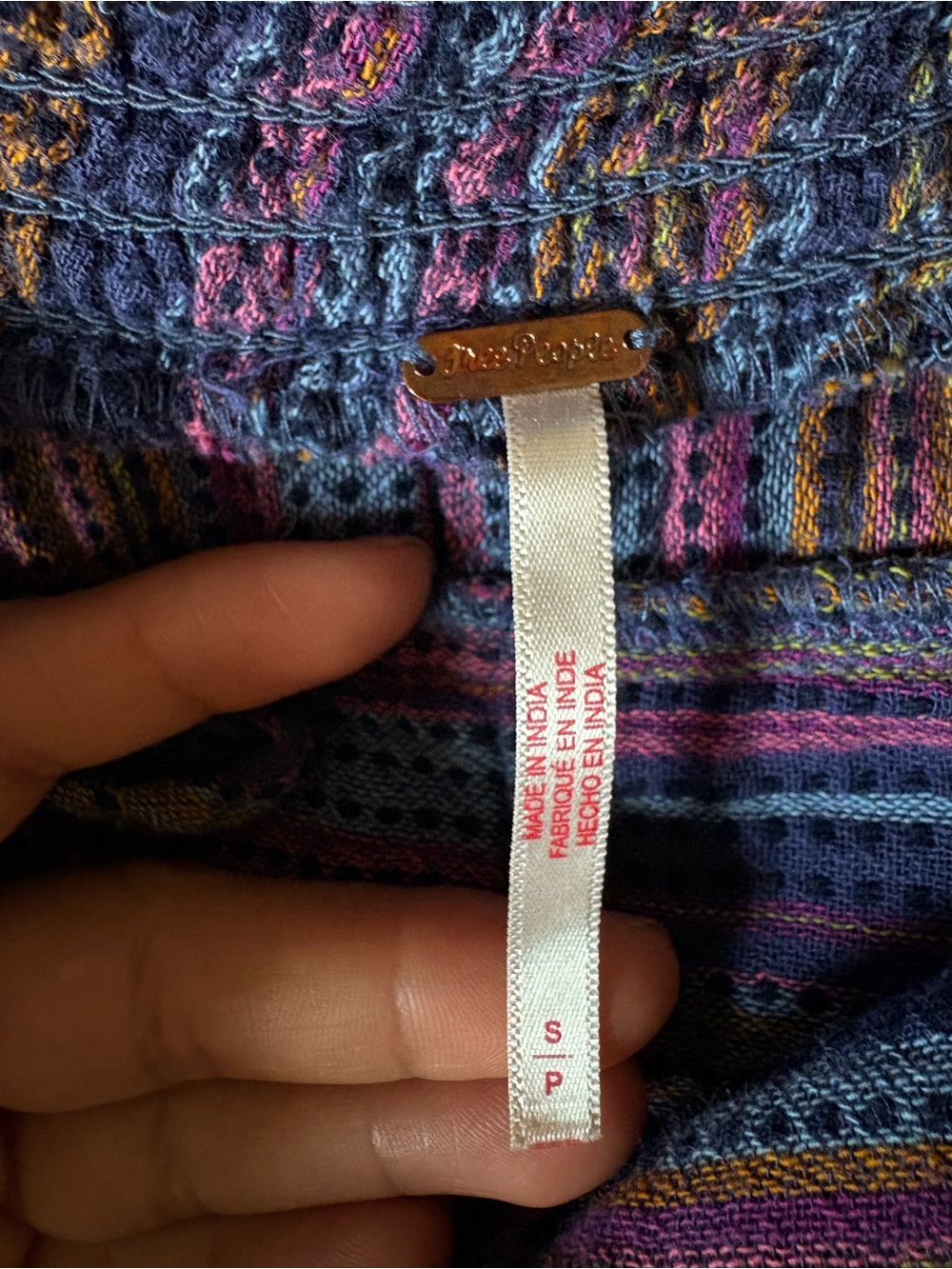 Free People Sweet Escape High Waist
Harem Woven Striped Pants Pouch Pockets S - Picture 7 of 8